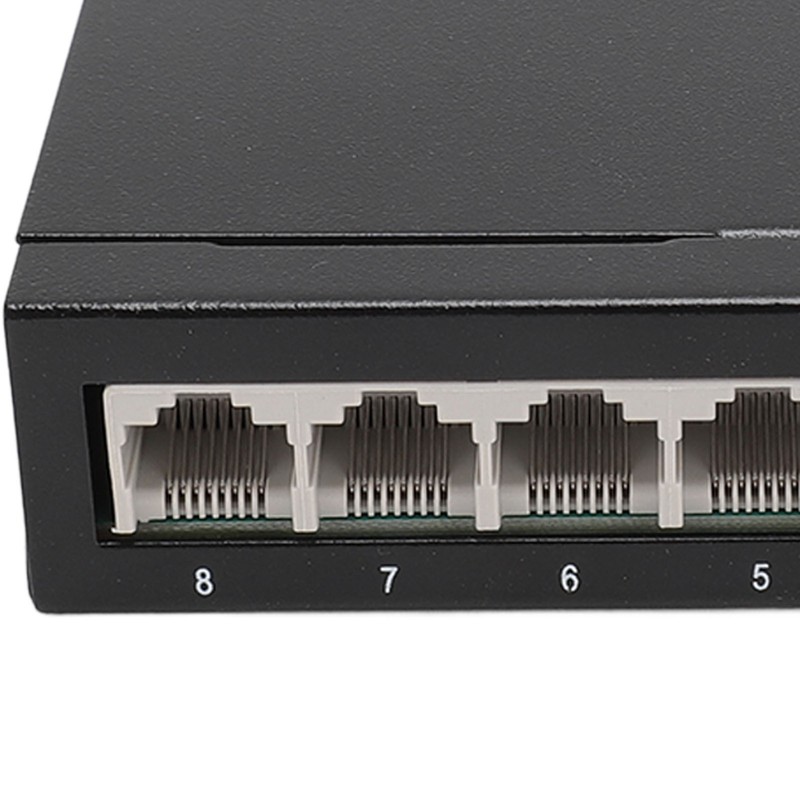 Fast Ethernet Switch 8 Ports 10 100 1000Mbps Anti Thunder
