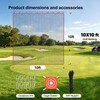 10 x 10 Ft Heavy-Duty Golf Practice Net, Multi-Sport Hitting