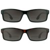 proSPORT Tinted Bifocal Sunglass Readers Men Women +2.00 Black &