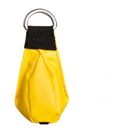 MEGYAD Throwing Bag: Multipurpose Rope Sling Bag Made of Nylon, Climbing Tree Rope Throwing Weight Bag, Stainless Steel D-Ring, Throwing Bag Climbing for Tree Climbing Tree Work Mountaineering (210 g, Yellow)
