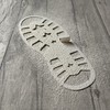 2 Pack Santa Footprint Stencils - Durable Reusable Plastic for