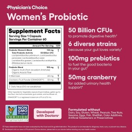 Probiticos Mujer Physicians Choice Sin Sabor 60 Cpsulas - de, y,