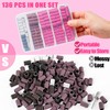 Haozher Nail Drill Bits, 135 Pcs Sanding Bands for Nail