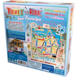Asmodee - Ticket to Ride San Francisco Board Game, 2-4 Players, 8+ Years, Italian Edition