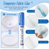Avenuebool 1 Fabric Glue Pen with 2 Refill, Washable Temporary