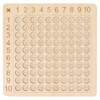 Wooden Multiplication Board Educational Multiplication Game Board for Learning Teaching