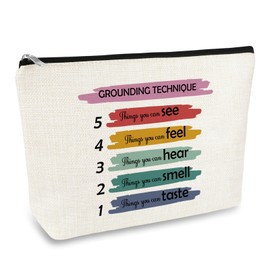 Therapist Gifts Mental Health Makeup Bag School Counselor Gift for Women Physical Therapists Therapy Gifts Cosmetic Bag Graduation Birthday Gift for Coworker Counselor Psychology Thank You Present