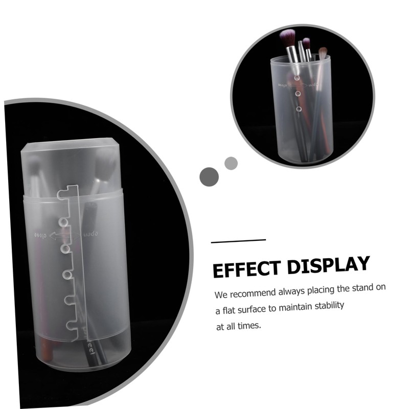 LIFKOME Makeup Brush Travel Container 3pcs Brush Holder Cover Makeup