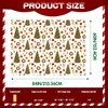 Christmas Tablecloth 60x84 Inch - Festive Xmas Tree & Red