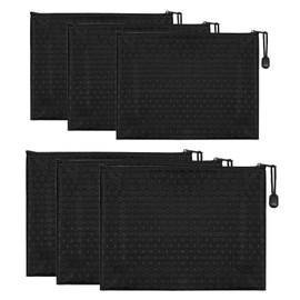 BCENG Wallet Pack of 6 Bank Bag Waterproof Money Bag Bank Folder A5/B5 Oxford Money Bag Bank Bag with Zip Documents Wallet Document Bag for School Household Business