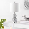 Safavieh Lighting Collection Clarabel Silver Chrome Studded 20-inch Bedroom Living
