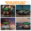 Xprite LED Emergency Traffic Advisor Dual Strobe Light Bar, w/Control