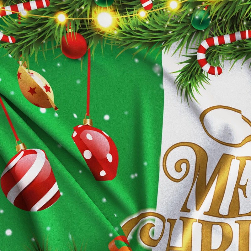 Christmas Flag 5ft x 3ft with eyelets - Christmas Banner