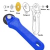 5 Pcs Titanium Coated Rotary Cutter Blades 45mm, Rotary Cutter