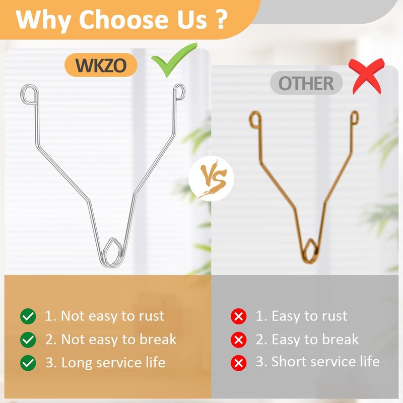 WKZO Grille Spring Clips for FG701S Bathroom Exhaust Fan Cover，Universal