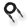 Portable Multi-purpose Clothesline for Camping, Travel & Balcony Black 10ea