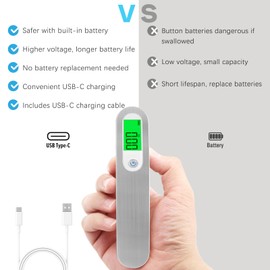 FEBHBRQ Rechargeable Luggage Scale with Strap & Type-C Port - Portable, Digital, High-Precision, and Ideal for Backpacks, Suitcases, and Carry-Ons - Up to 110lb/50kg Capacity -Strap