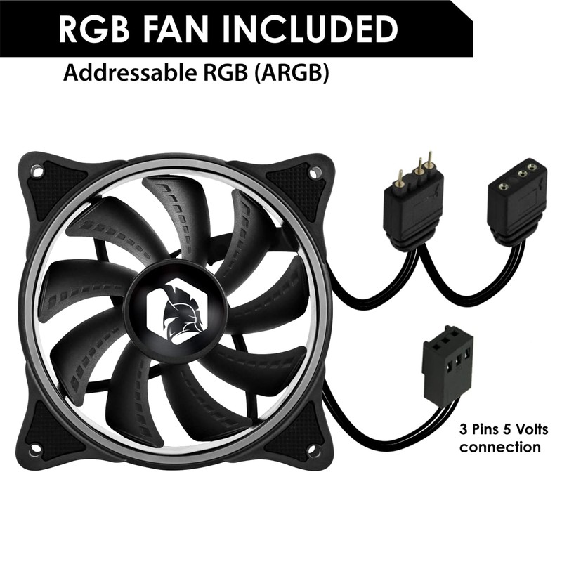 EMPIRE GAMING PC Case Fan Gamer 120 mm - High