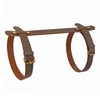 TOURBON 3mm Real Leather Picnic Blanket Carry Strap for Outdoor