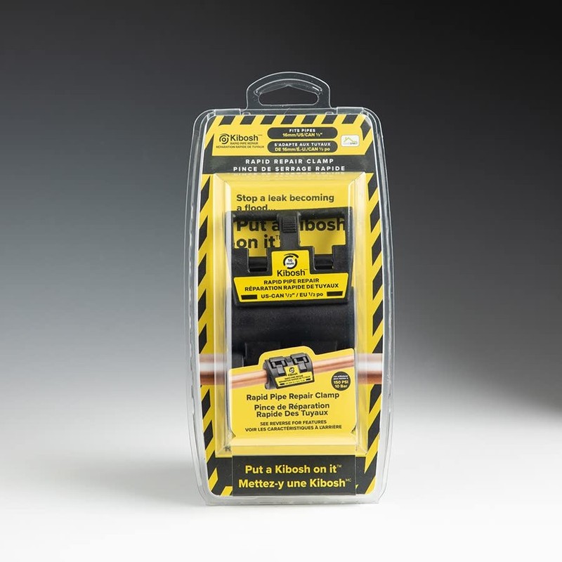 Kibosh Rapid Pipe Repair Clamp, Prevent Water Damage from Leaking