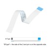 sourcing map Flat Cable 10 Pins 1.0 mm 150 mm