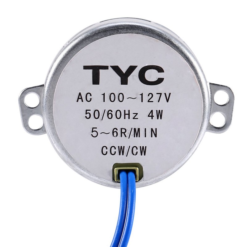 Synchronous Motor Large, Tyj50-8A Tyc50 Motor 50/60Hz AC 100-127V 0.8-18R/Min