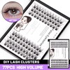 Bodermincer 84 Cluster D Curl Natural Style Eyelashes Professional Makeup