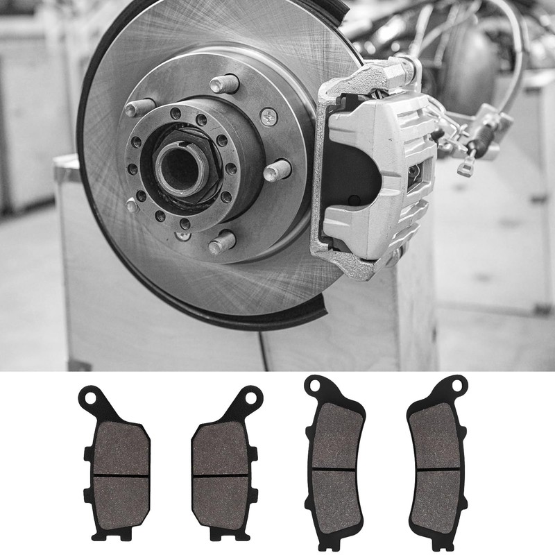 SOLLON Front and Rear Brake Pads for Kawasaki EN650 EN