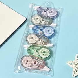 WOLMIK Correction Tapes - 6 PCS Correction Tape, 4m x 5mm Pastel Pocket Correction Tape Roller, Cute Correction Tape, Easy Correct Correction Tape Roller for School Office Home Kids Students