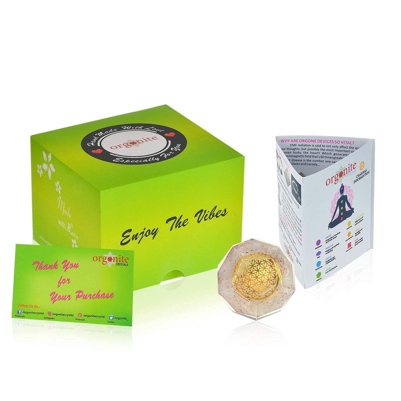 Orgonite Crystal – Aura Healing E-Energy Protection Selenite Orgone Energy