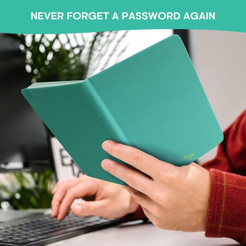 Taja Password Keeper Book with Alphabetical Tabs, Small Password Books