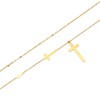 SELENICHAST Cross Necklace for Women, 18k Gold/Silver Plated Cross Pendant