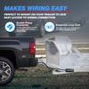 MICTUNING Heavy Duty 7 Way Plug Inline Trailer Cord with