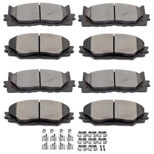 SCITOO D1210 D1212 Ceramic Brake Pads Sets Front & Rear Replacement For Toyota RAV4 2011-2015