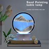 Sand Painting Table Lamp 7 Color 3D Hourglass Table Lamp