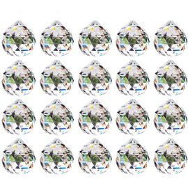 NUPTIO 20 mm Clear Crystal Ball Prism - Pack of 20 Hanging Pendant Suncatcher for Ceiling Lights, Feng Shui, Home for Wedding, Office Decorations