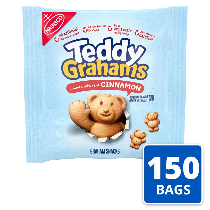 TEDDY GRAHAMS Cinnamon Graham Snacks, 150 - 0.75 oz Kids
