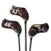 Double Sided Degree Window Golf Iron Cover Wedge Cover 48°,