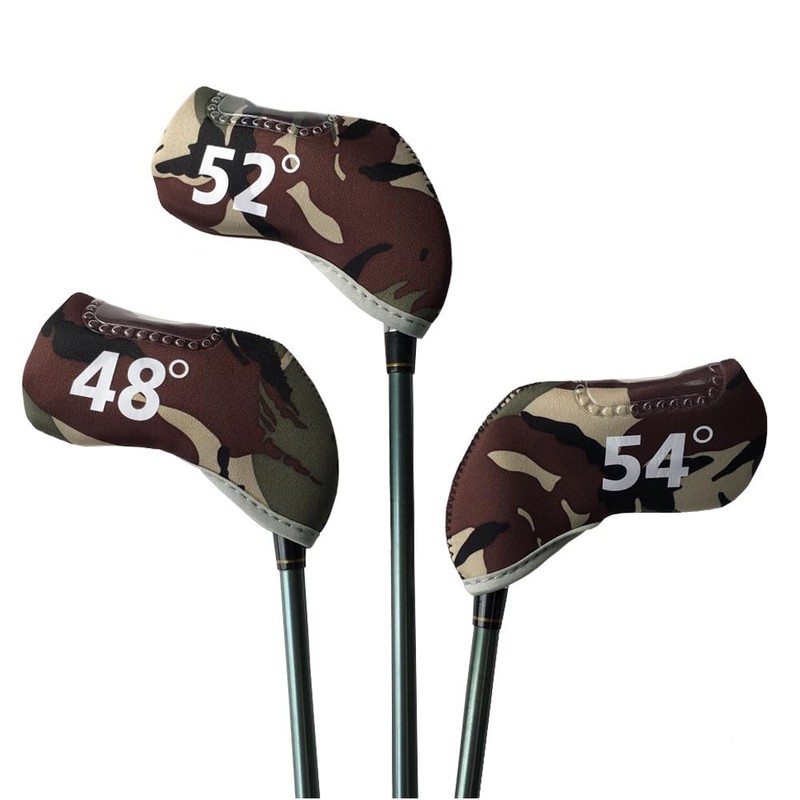 Double Sided Degree Window Golf Iron Cover Wedge Cover 48°,