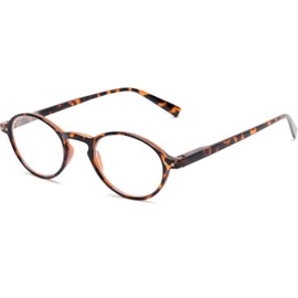Incredible Bargains The Studio Round Style Reading Glasses, Unisex Retro Readers + 3.00 Tortoise