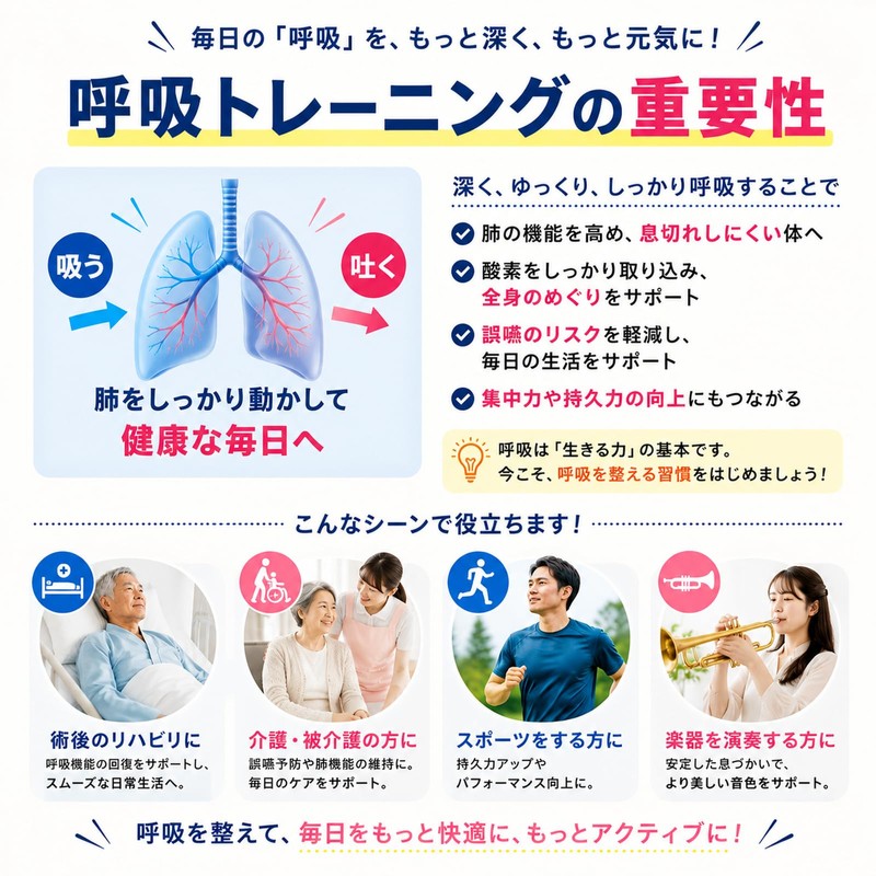 Kawamoto Sangyo Breathing Training Equipment 1-Piece Set