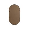 Elegant Decor Asha 20x36" Oval Modern MDF Wood/Iron Mirror in