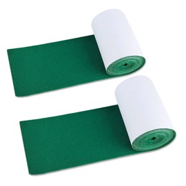 Jtnohx 2 Rolls Self Adhesive Felt Fabric, 4" x 98.4" Soft Sticky Felt Strips, Fabric Tape with Adhesive Backing for Art & Crafts and Furniture (Green)