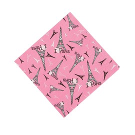 Fun Express - Perfectly Paris Beverage Napkins for Birthday - Party Supplies - Print Tableware - Print Napkins - Birthday - 16 Pieces