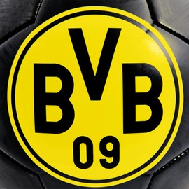 Borussia Dortmund Unisex Youth Black Ball, Black, 5 EU