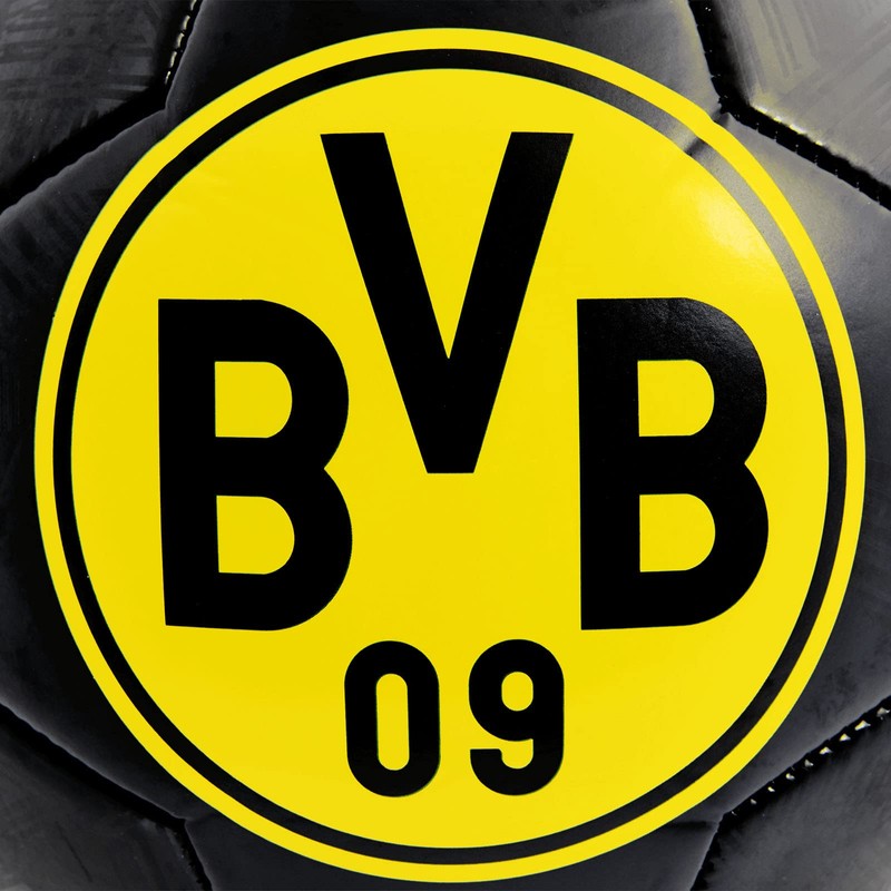 Borussia Dortmund Unisex Youth Black Ball, Black, 5 EU