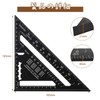 Liroyal Triangle Ruler for Woodworking Circular Saw Ruler Right Angle