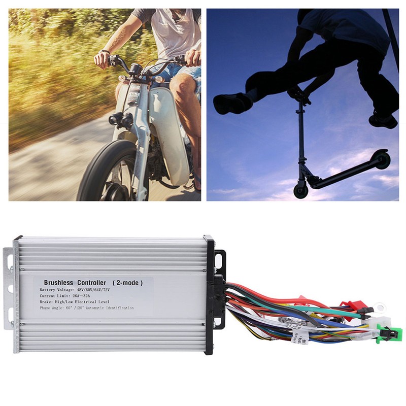 12Tube Dual Mode Rectangula E‑Bike Brushless Speed Motor Controller for