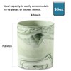 Howise 7.2 inch Large Utensil Holder for Kitchen Counter, Marble