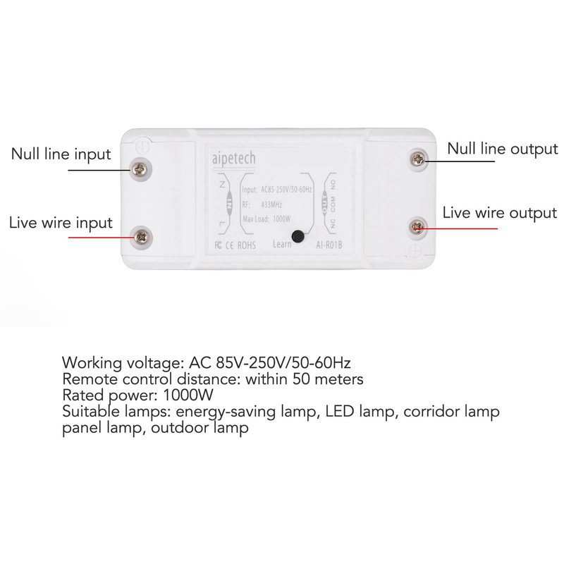 433Mhz Wireless Smart Switch 3 Working Modes Wireless Remote Switch
